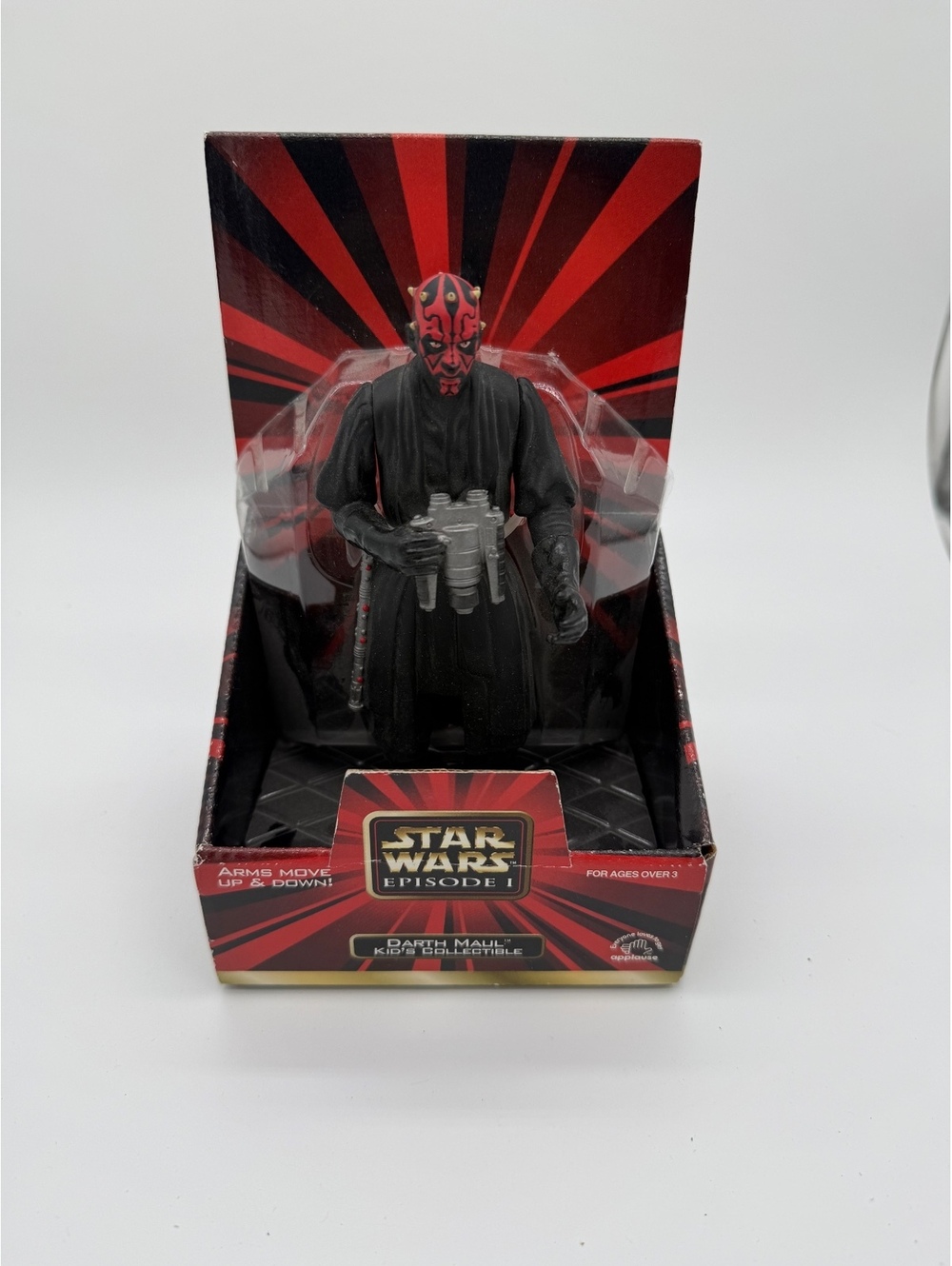 Vintage 1999 Star Wars Episode 1 Darth Maul Kid's Collectible Figure Boxed